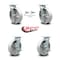 Service Caster 8 Inch Semi Steel Caster Set with Roller Bearings 2 Swivel Lock 2 Brake SCC SCC-30CS820-SSR-BSL-2-TLB-2 - alternate 5